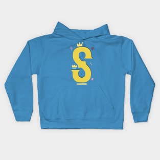 "S" This Is Letter S Capital First Letter In Your Name Kids Hoodie